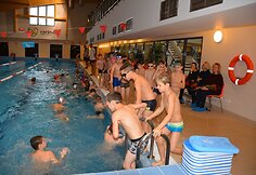 Varėnos sporto centro plaukimo projekto renginio metu