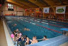 Varėnos sporto centro plaukimo projekto renginio metu