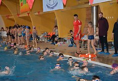 Varėnos sporto centro plaukimo projekto renginio metu