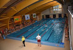 Varėnos sporto centro plaukimo projekto renginio metu