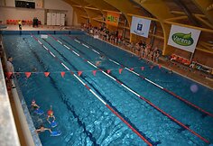 Varėnos sporto centro plaukimo projekto renginio metu