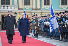 Prezidentė susitiko su Ukrainos Prezidentu Petro Poro&scaron;enka