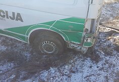 Policijos automobilio ir VW avarija &Scaron;ilutės rajone