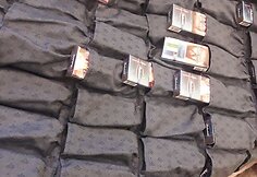 Striukėje slėptos kontrabandinės cigaretės