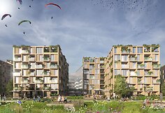Daugiabučių gyvenamųjų namų ir administracinio pastato komplekso Geležinio Vilko g. projektas
