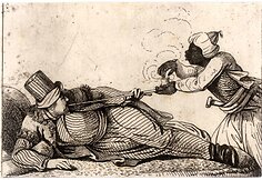 3_Janas Rustemas_korta_būgnų dviakė_Turkas, rūkantis pypkę_1815