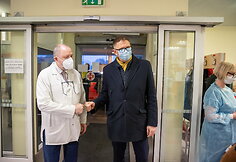 Vilniaus miesto klinikinės ligoninės medikų vakcinacija nuo COVID-19
