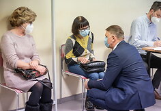 Vilniaus miesto klinikinės ligoninės medikų vakcinacija nuo COVID-19