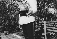Ilgametis Pievėnų Kristaus kapo sargybos vadas Jonas Pranauskis. XX a. 9 deš.