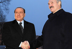 Silvio Berlusconi ir Aliaksandras Lukašenka