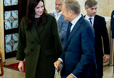 Premjerė Inga Ruginienė susitiko su Lenkijos Ministru Pirmininku Donaldu Tusku