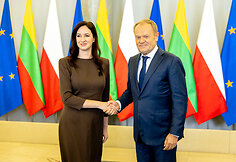 Premjerė Inga Ruginienė susitiko su Lenkijos Ministru Pirmininku Donaldu Tusku