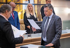 Prisiekė naujasis Kauno miesto tarybos narys dr. Kęstutis Morkūnas