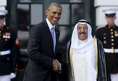 Barakas Obama su Kuveito vadovu Nawaf Al-Ahmad Al-Jaber Al-Sabah