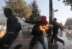 Protestuojantys Čilės studentai reikalauja pokyčių &scaron;vietimo sistemoje