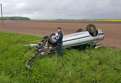 &bdquo;Peugeot&ldquo; avarija Lumpėnuose