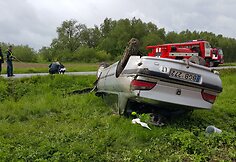 &bdquo;Peugeot&ldquo; avarija Lumpėnuose