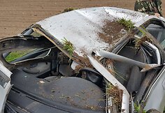 &bdquo;Peugeot&ldquo; avarija Lumpėnuose