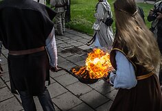 Naujosios Romuvos krivės, Inijos Trinkūnienės, į&scaron;ventinimas ant Gedimino kalno