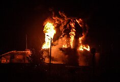 Kijevo apylinkėse degalų saugykloje po sprogimo kilusiame gaisre žuvo keli žmonės