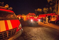 Kijevo apylinkėse degalų saugykloje po sprogimo kilusiame gaisre žuvo keli žmonės
