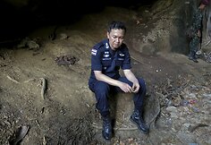 Tailando policija stovyklavietėje, kur buvo laikomi pagrobti žmonės 