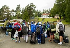 Jaunieji Norvegijos politiniai aktyvistai Utojos saloje