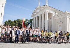 Tarptautinio estafetinio bėgimo „Baltijos kelias“ dalyviai