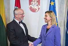 ES užsienio politikos vadovė Federica Mogherini lankosi Lietuvoje