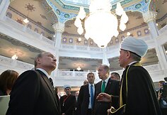Putinas dalyvavo didžiulės mečetės atidaryme Maskvoje