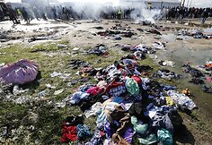 Migrantai &bdquo;Naujosiose džiunglėse&ldquo; &ndash; stovyklavietėje prie Kalė Prancūzijoje