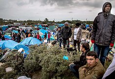 Migrantai &bdquo;Naujosiose džiunglėse&ldquo; &ndash; stovyklavietėje prie Kalė Prancūzijoje