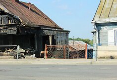 Šėtos gatvėje sudegęs namas