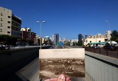 Beirutas dabar ir 1920 metų atvirutėje
