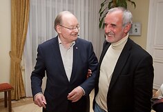Česlovas Juršėnas su Rimu Tuminu