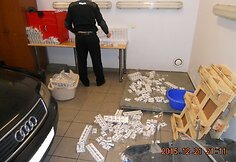 Automobilyje „Audi“ slėpta kontrabanda