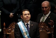Gvatemalos prezidentu prisaikdintas Jimmy Moralesas
