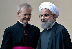 Popiežiaus ir Irano prezidento Hassano Rouhani susitikimas