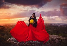 Australijos aborigenų vaikų ir besilaukiančiųjų fotosesija