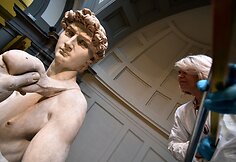 Akademijos galerijoje Florencijoje bus valoma garsioji Michelangelo „Dovydo“ skulptūra