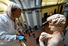 Akademijos galerijoje Florencijoje bus valoma garsioji Michelangelo „Dovydo“ skulptūra