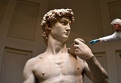 Akademijos galerijoje Florencijoje bus valoma garsioji Michelangelo „Dovydo“ skulptūra