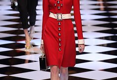 „Dolce & Gabbana“ 2016 m. rudens-žiemos kolekcijos modelis