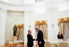 Rusijos prezidento Vladimiro Putino susitikimas su JAV valstybės sekretoriumi Johnu Kerry