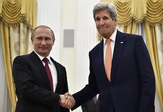 Rusijos prezidento Vladimiro Putino susitikimas su JAV valstybės sekretoriumi Johnu Kerry
