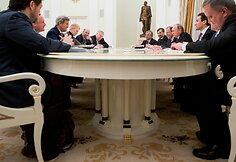 Rusijos prezidento Vladimiro Putino susitikimas su JAV valstybės sekretoriumi Johnu Kerry