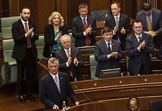 Kosovo ekspremjeras Thaci prisaikdintas šalies prezidentu