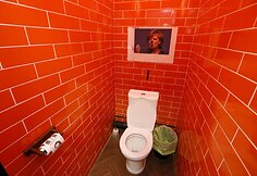 Putiną garbinanti kavinė Krasnojarske