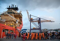 Italiją nuo antradienio pasiekė beveik 6 tūkst. migrantų
