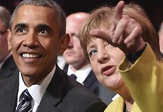 Barackas Obama ir Angela Merkel